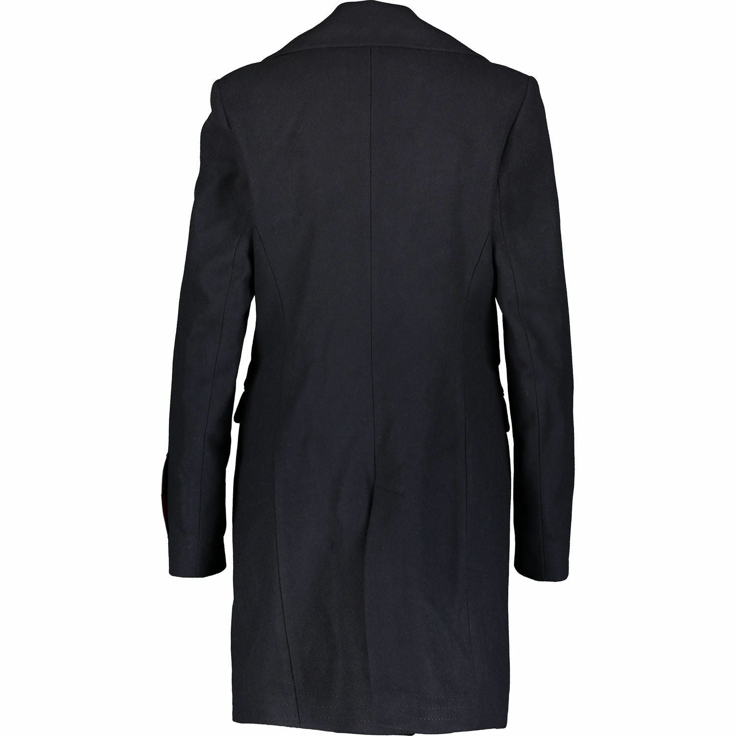 SUPERDRY+TIMOTHY EVEREST Women's THE TOWN BIKER Navy Woolen Zip Up Coat, size M