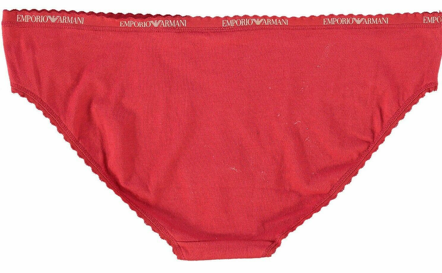 EMPORIO ARMANI Underwear Women's Cotton Knickers, Briefs, Red, size S