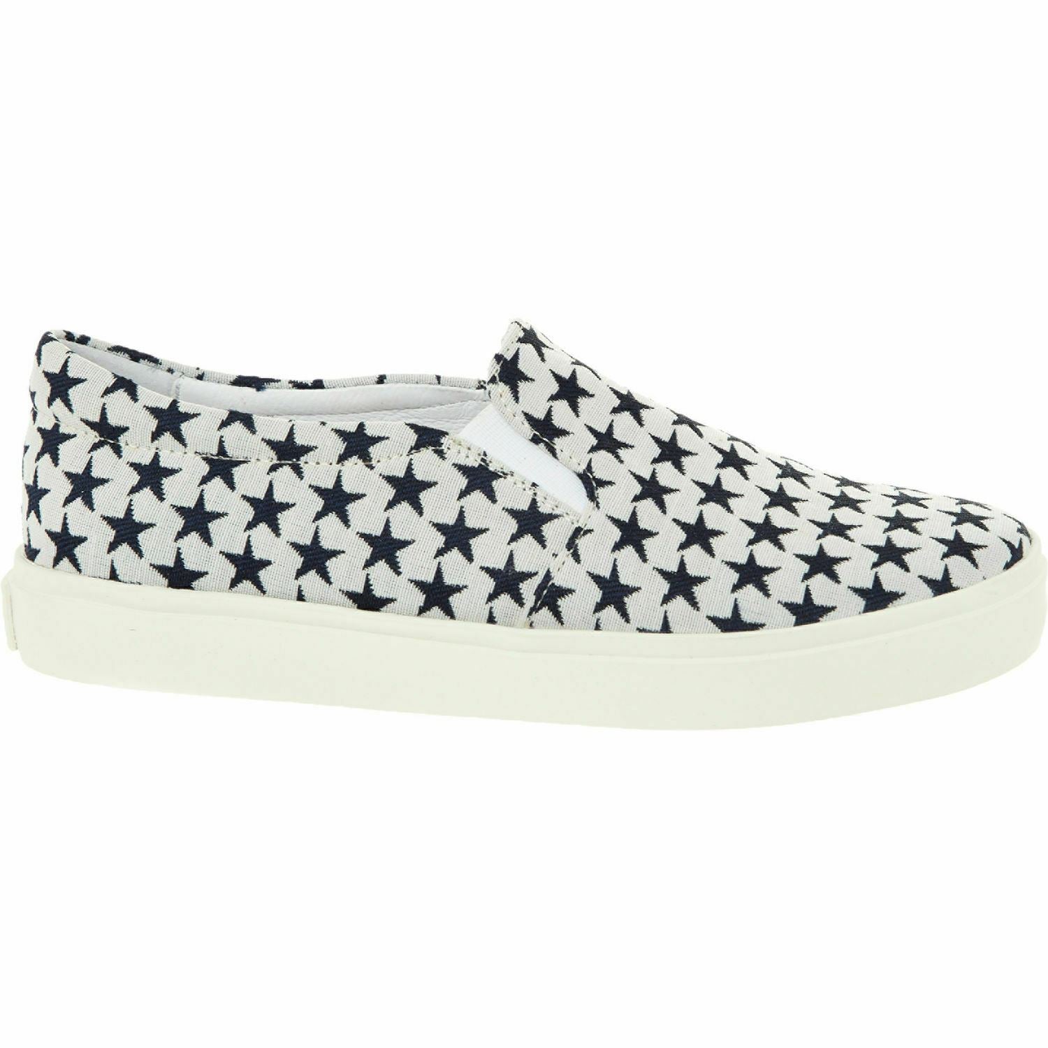 BONPOINT Boys' Black & White Star Slip On Trainers, UK 1  junior