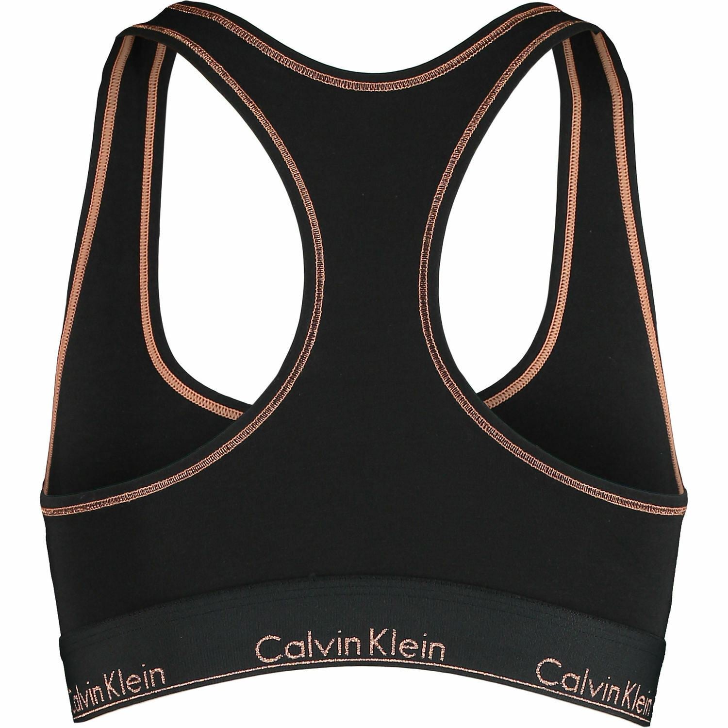 CALVIN KLEIN Women's Modern Cotton BRALETTE, Black/Rose Gold, size L