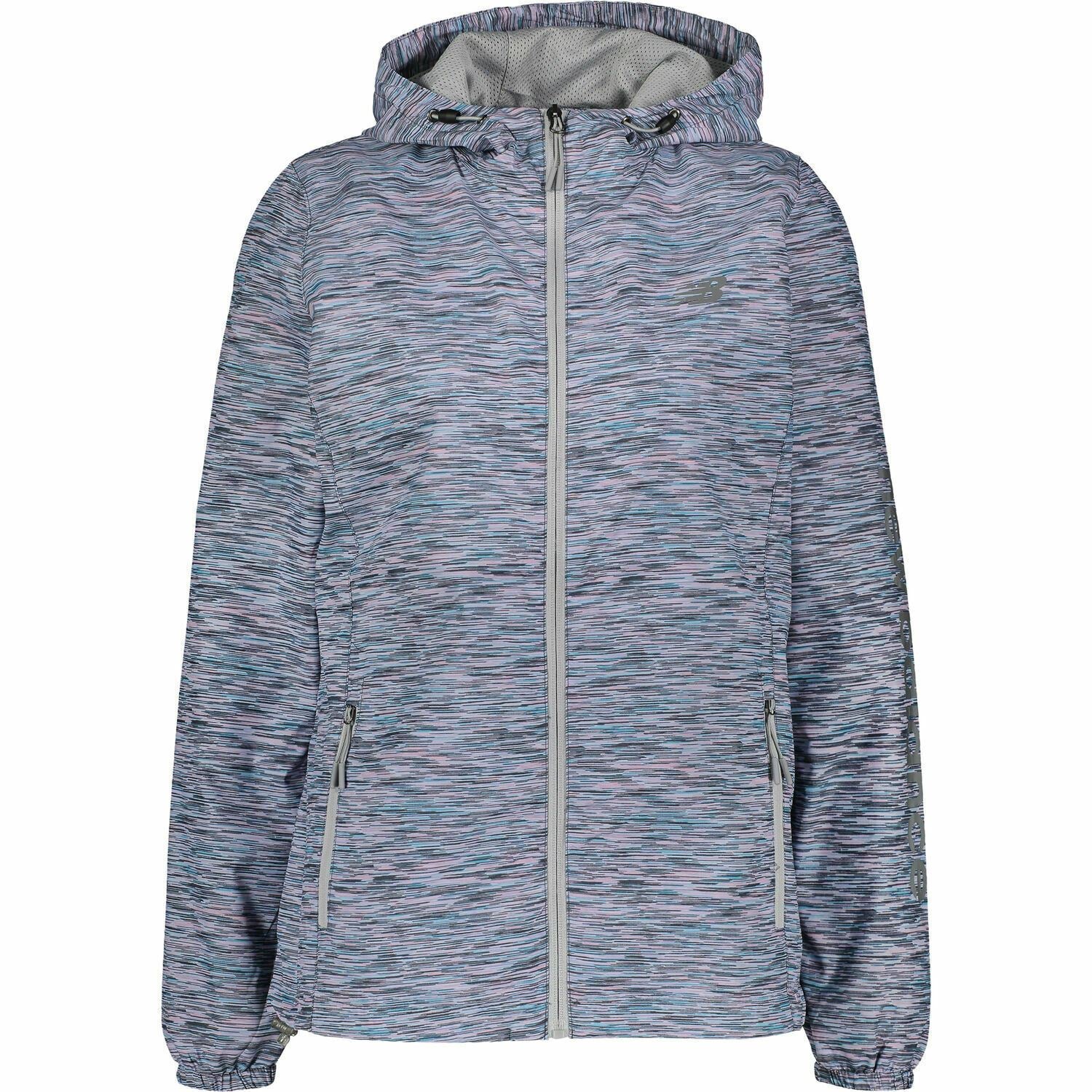 NEW BALANCE Women's Spacedye Hooded Windbreaker Jacket, size SMALL