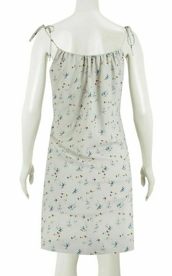 ALLSAINTS Women's MIKA Somer Crepe Dress, Soap Grey/Floral, size S / UK 10