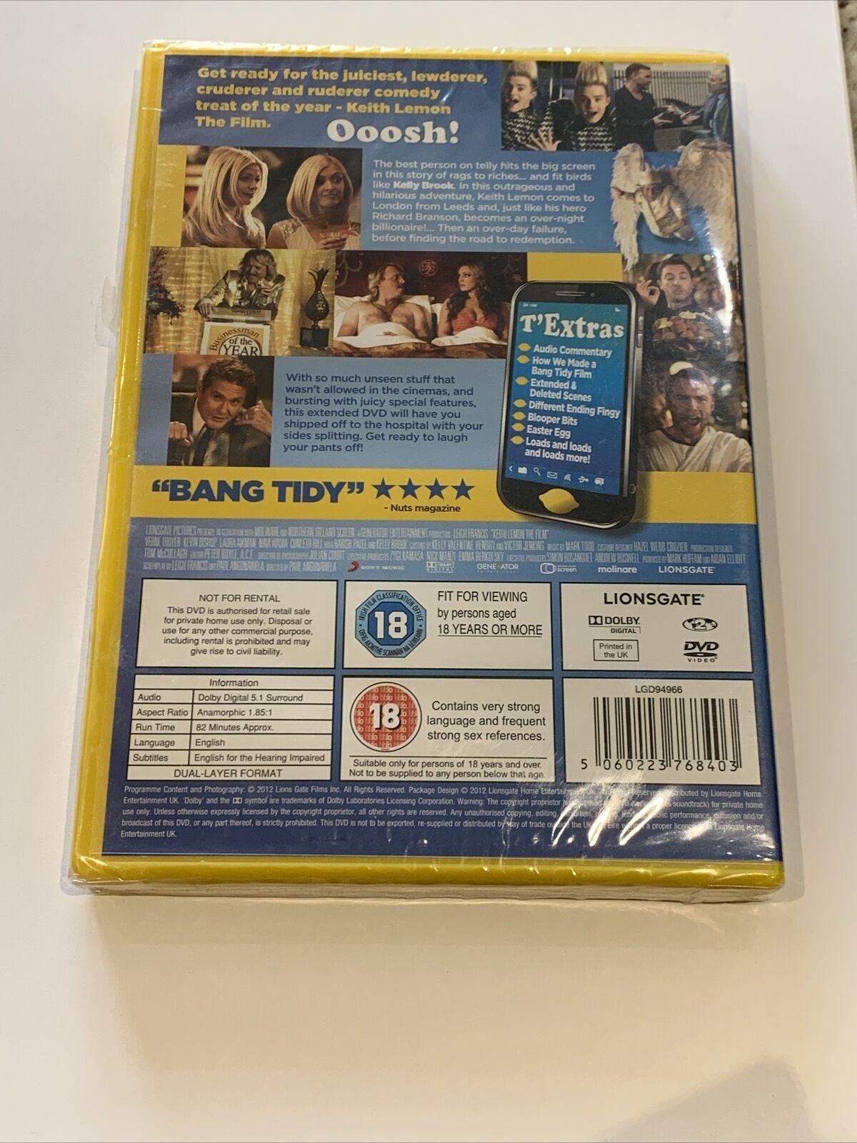 Keith Lemon - The Film (DVD, 2012) Sealed Region 2 UK