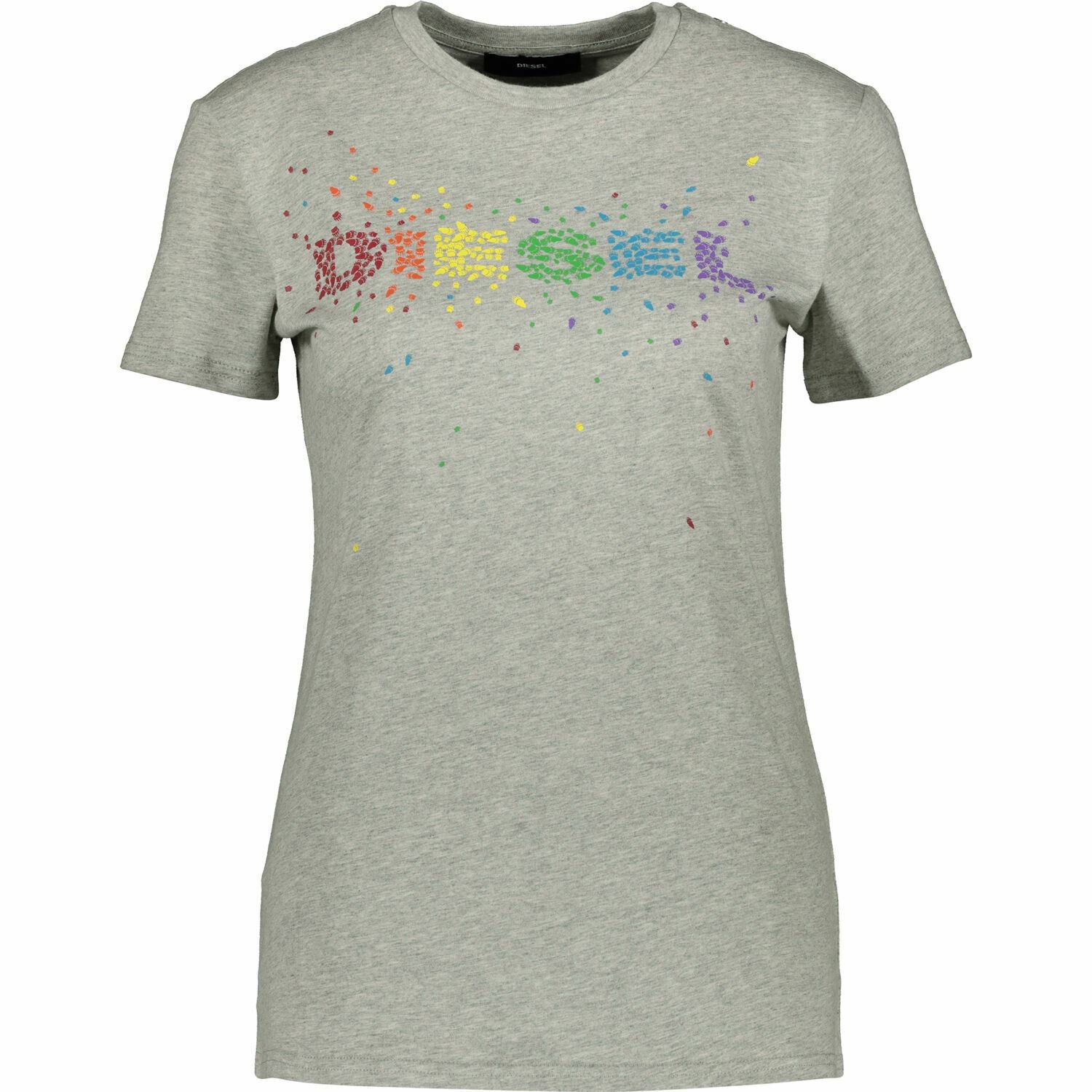 Genuine Diesel Womens Grey Marl T Sily T-Shirt Size Medium