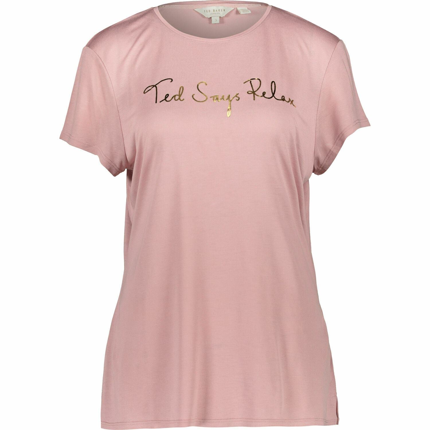 Women's Ted Baker Pink Relax T-Shirt Ted Baker T3 Size Medium-Large RRP£49