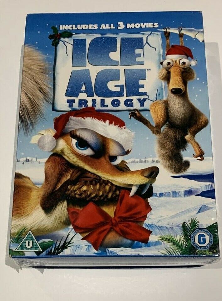 Ice Age Trilogy: DVD Movies 1, 2 & 3 - Sealed  Region 2 UK