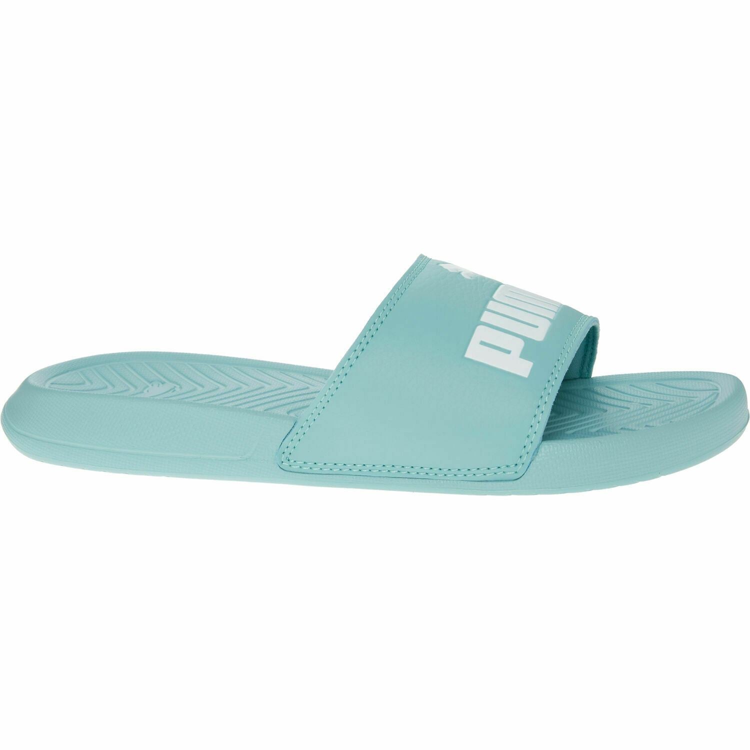 Puma Junior Girls Popcat Sliders Sandals Aquifer/White UK junior 4  EU 37  US 5C