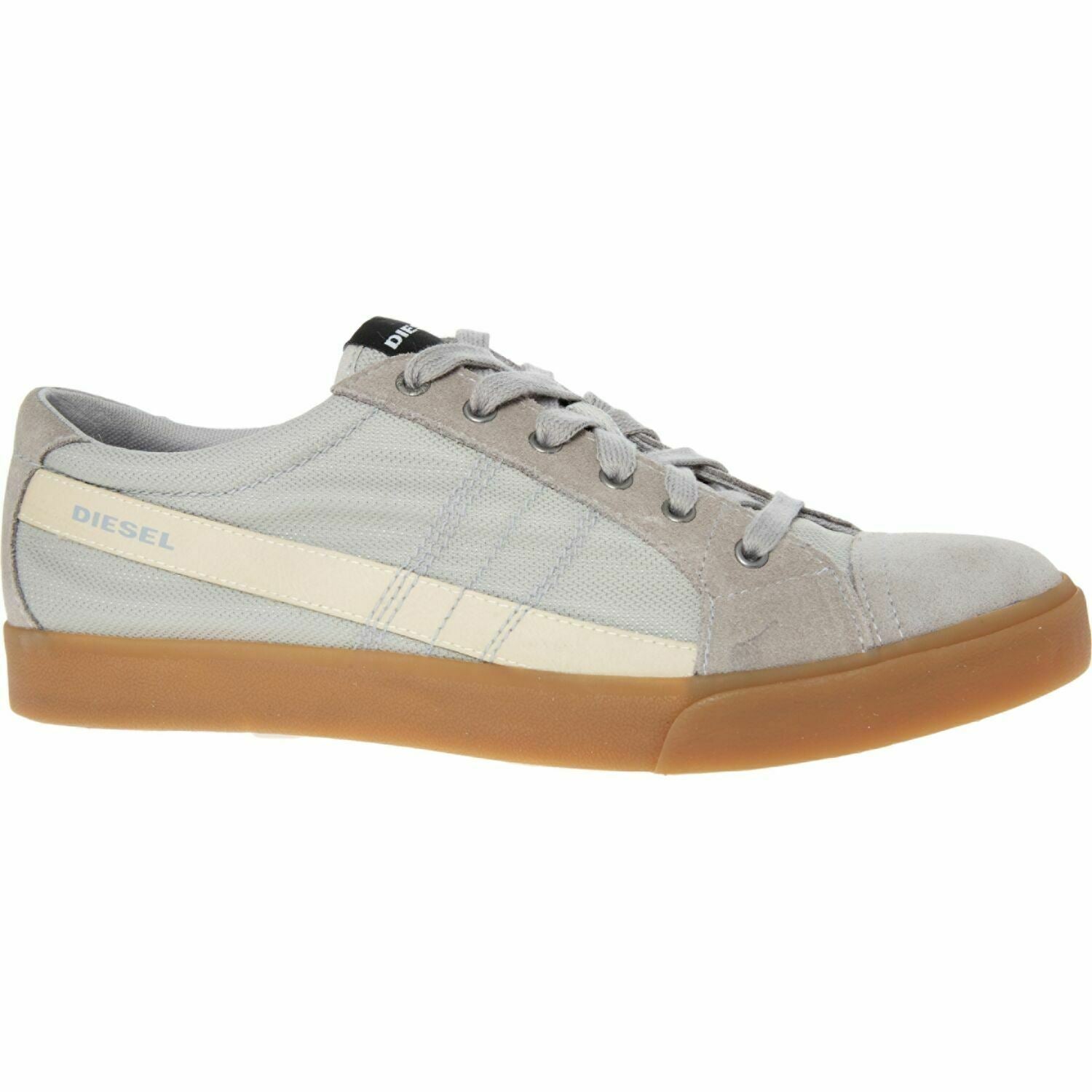DIESEL Men's Grey Suede Panel Trainers D-String Low RGS UK 9.5 US 10.5 EU 44