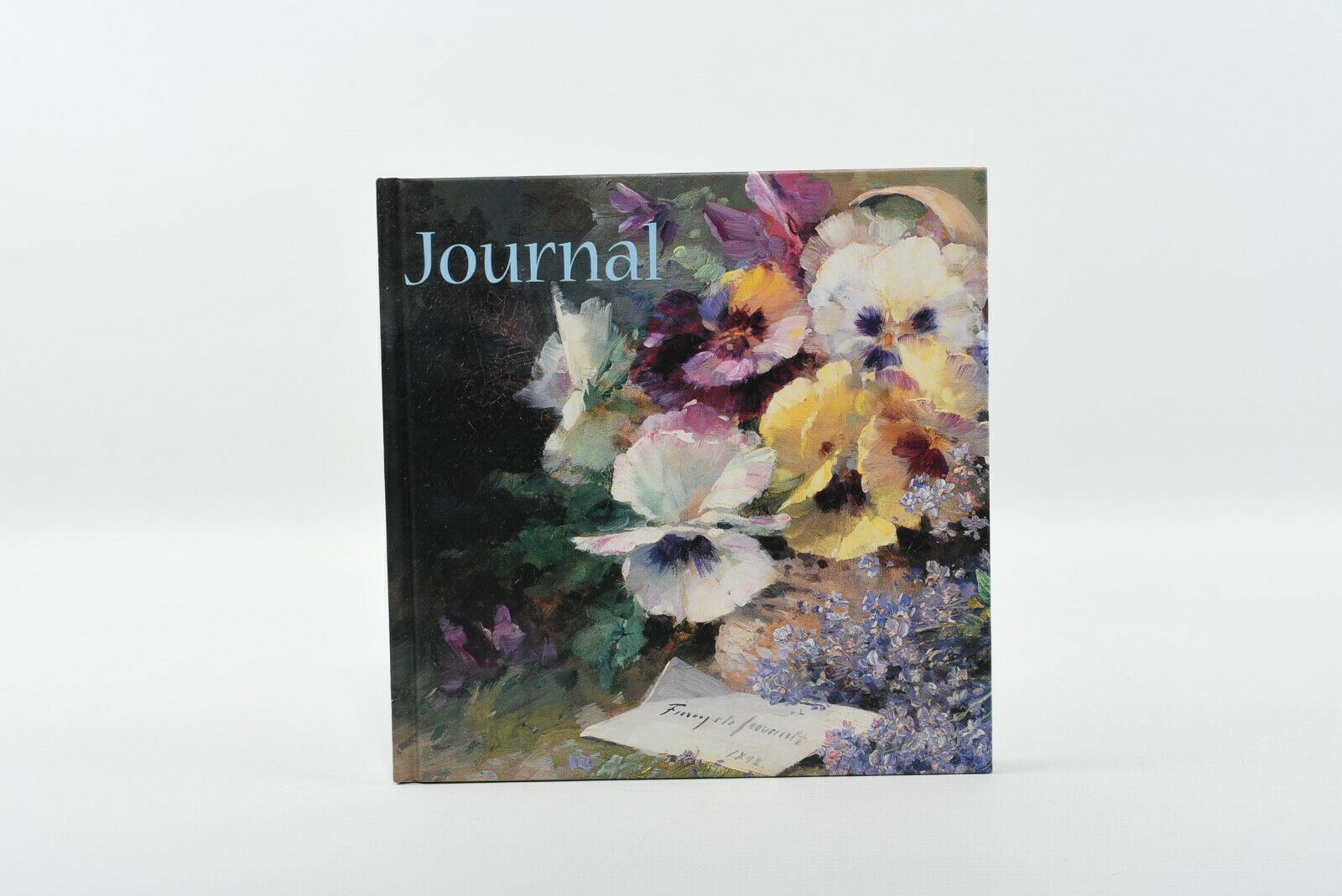 Plain Page Journal 21cm x 21cm Cover is 'Pansies and Forget Me Nots' RRP£12.95