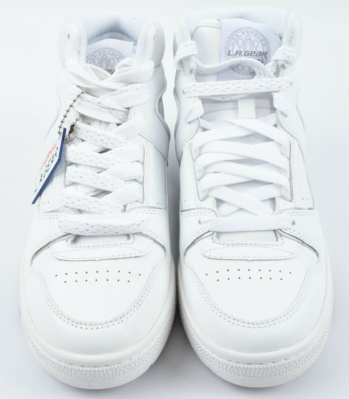 L.A.GEAR x SKECHERS Women's SLAMMER High Top Trainers, White, size UK 3 EU 36