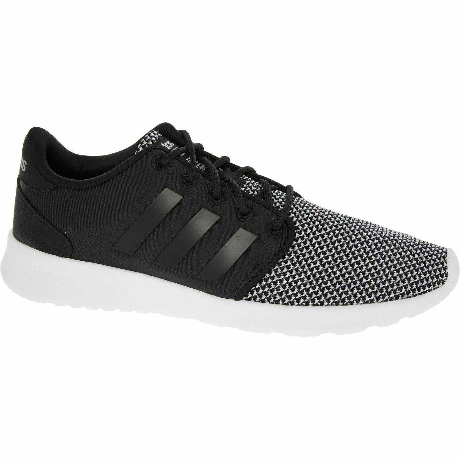 ADIDAS Womenâs CF QT Racer Trainers, Running Shoes, Black, size UK 3.5