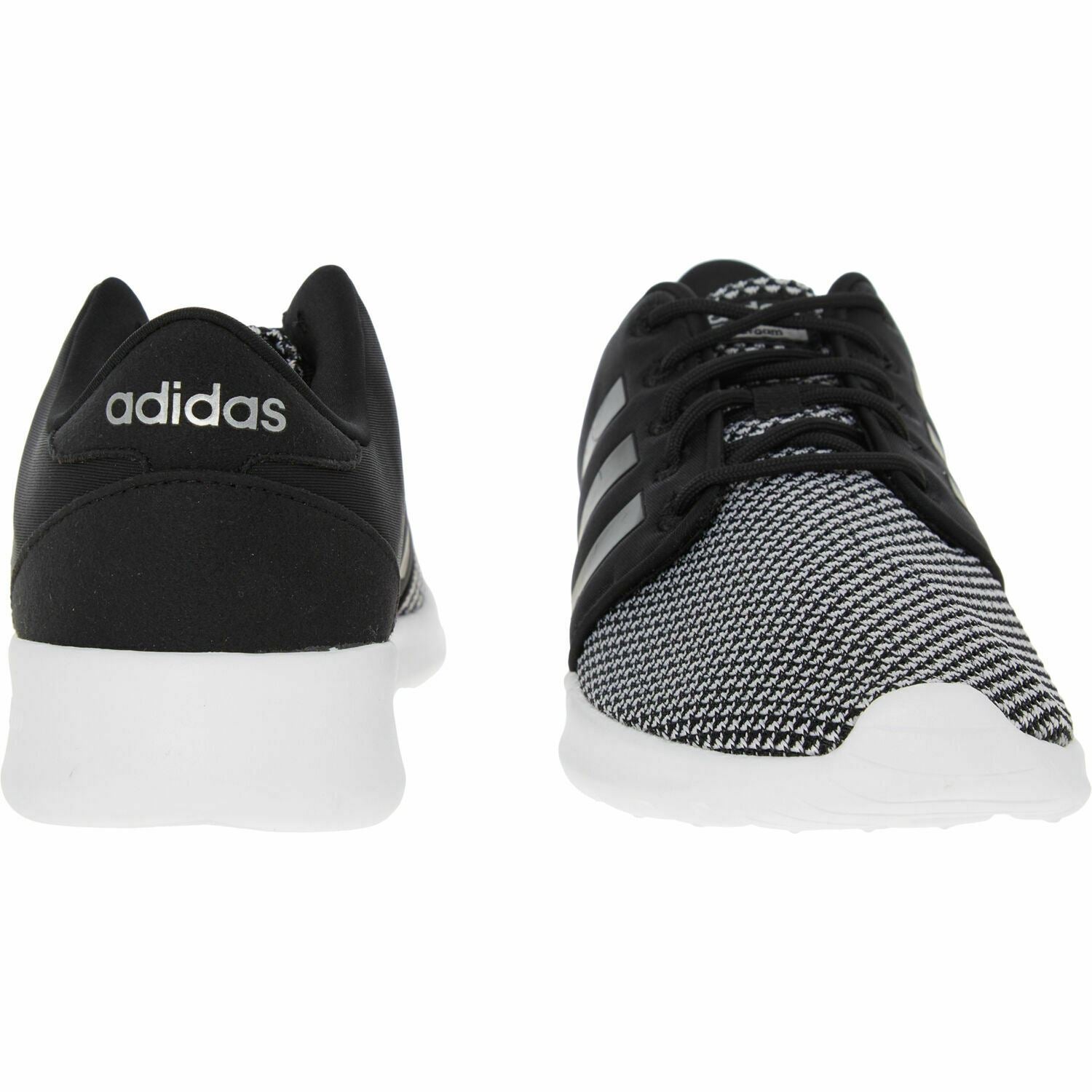 ADIDAS Womenâs CF QT Racer Trainers, Running Shoes, Black, size UK 3.5