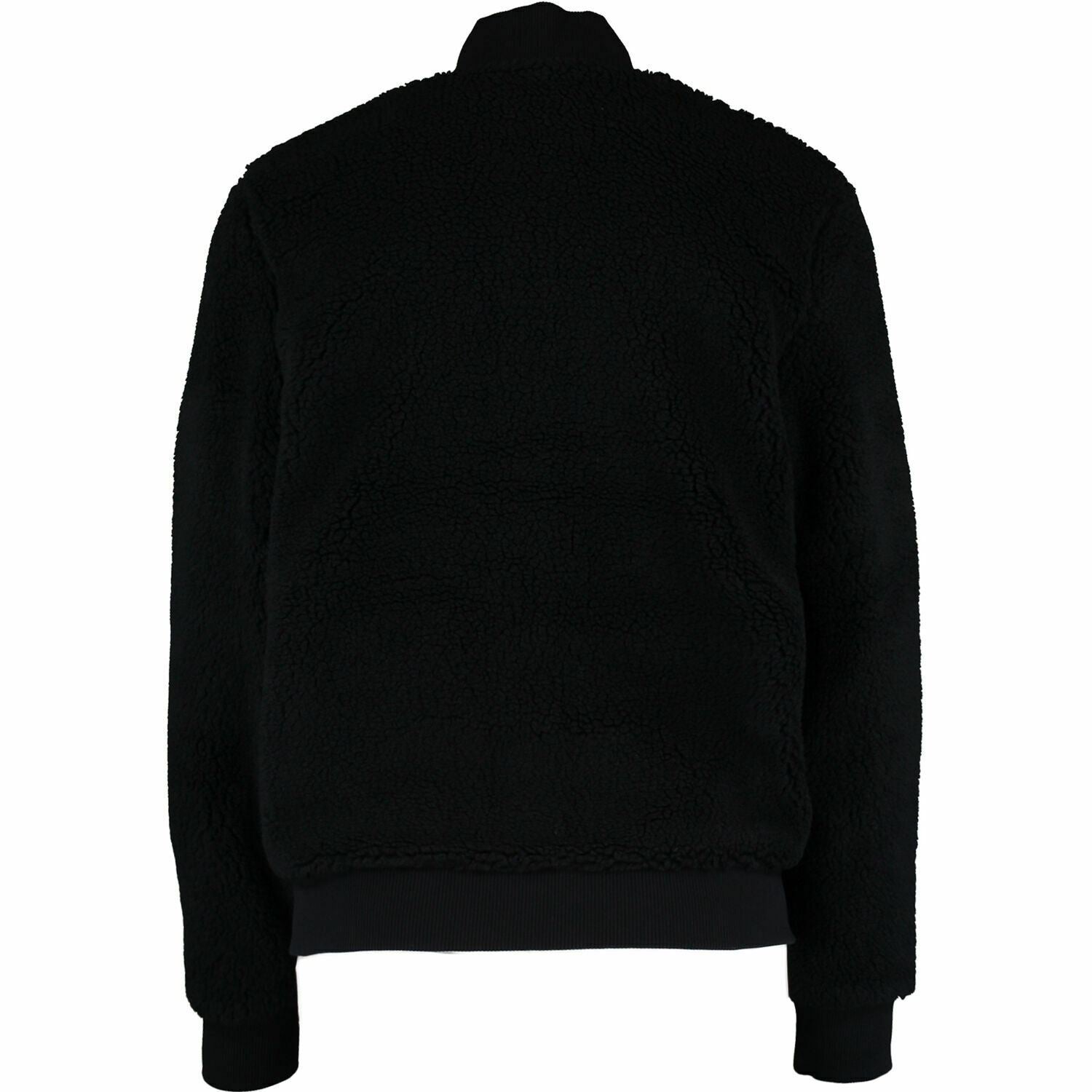 FRED PERRY Women’s BORG Fleece Signature Bomber Jacket, Navy Blue, size UK 10