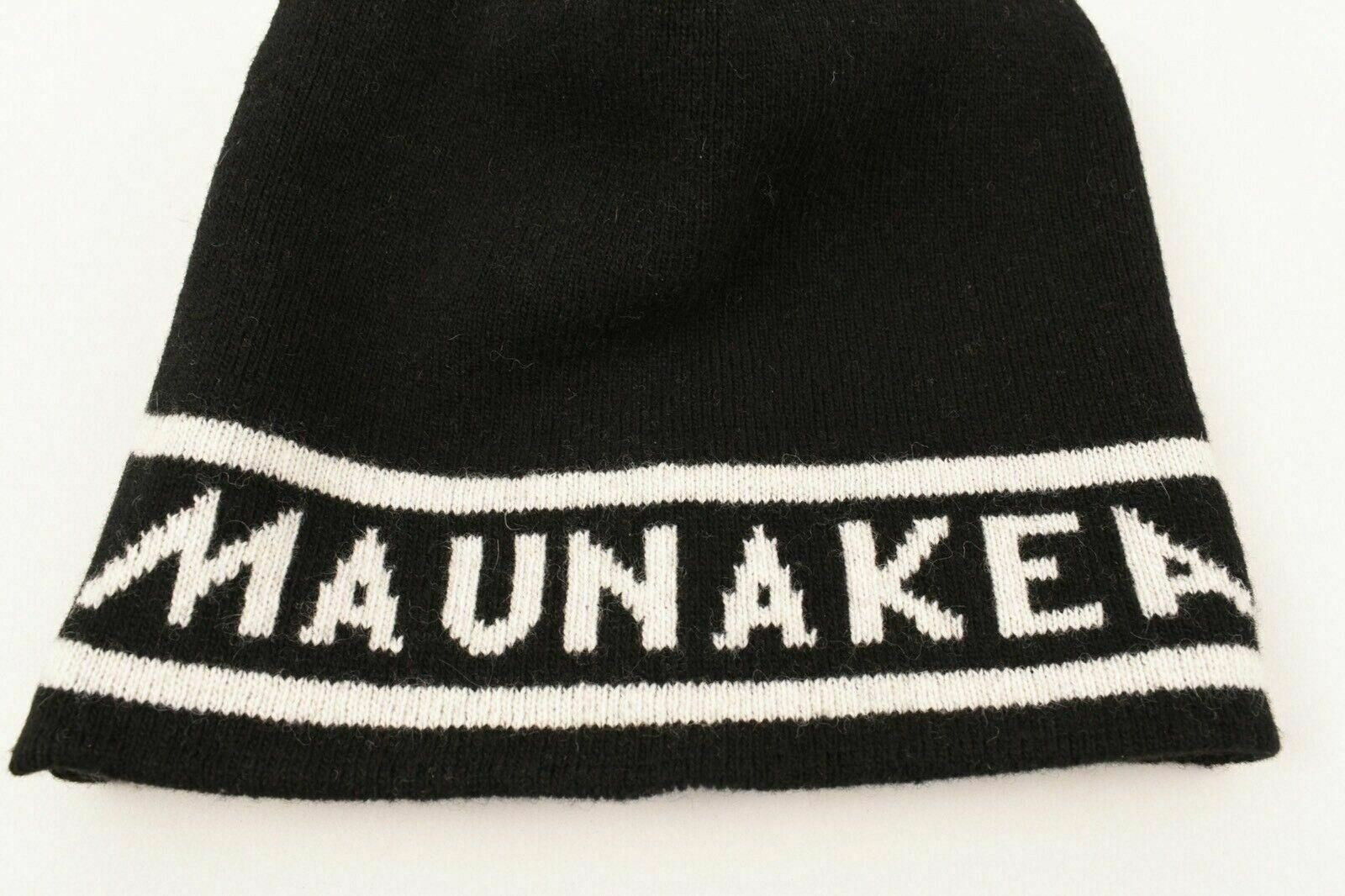 MAUNAKEA Men's Warm Knitted Beanie Hat Black, One Size