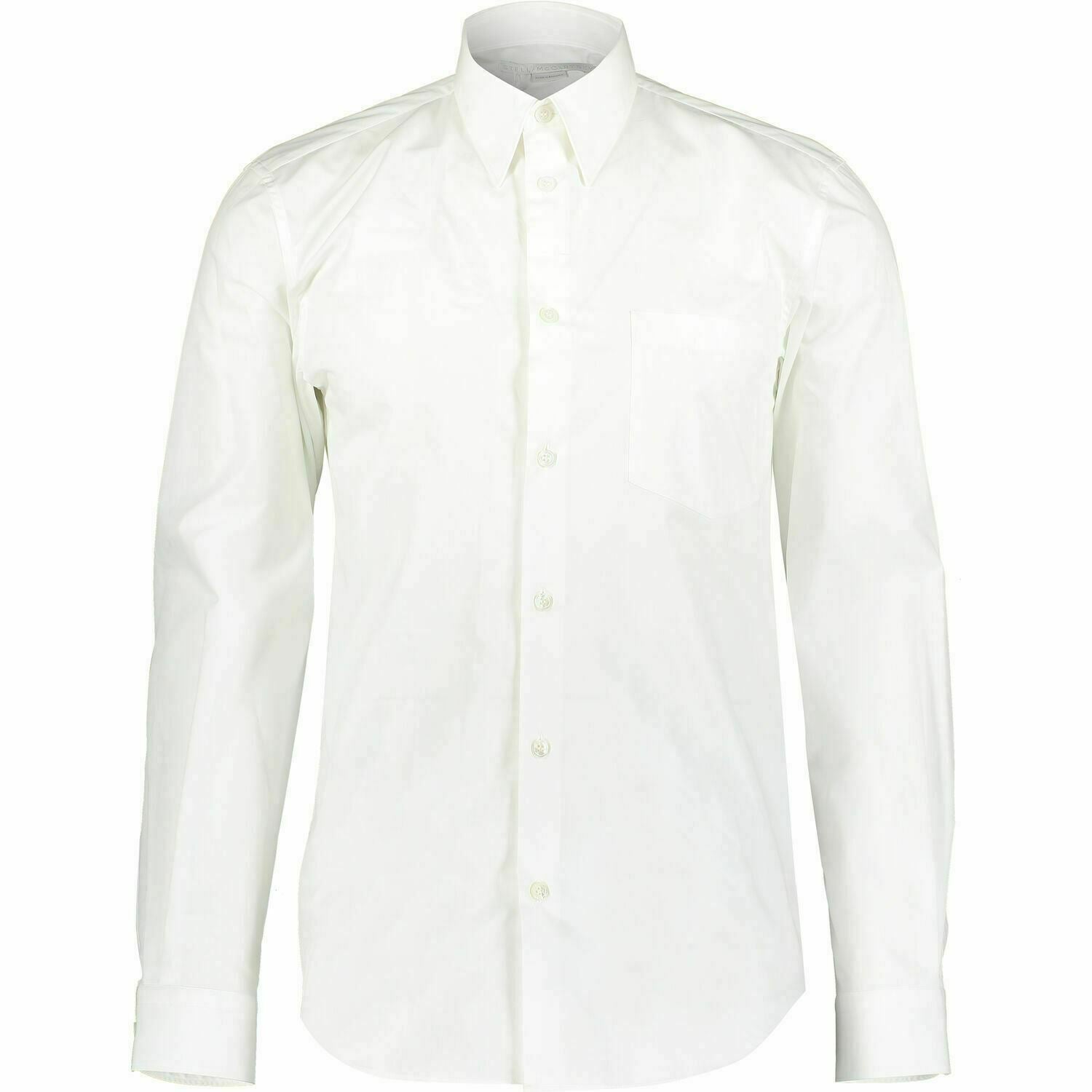 STELLA MCCARTNEY Men's White Long Sleeve Shirt size collar 14.5" IT 37