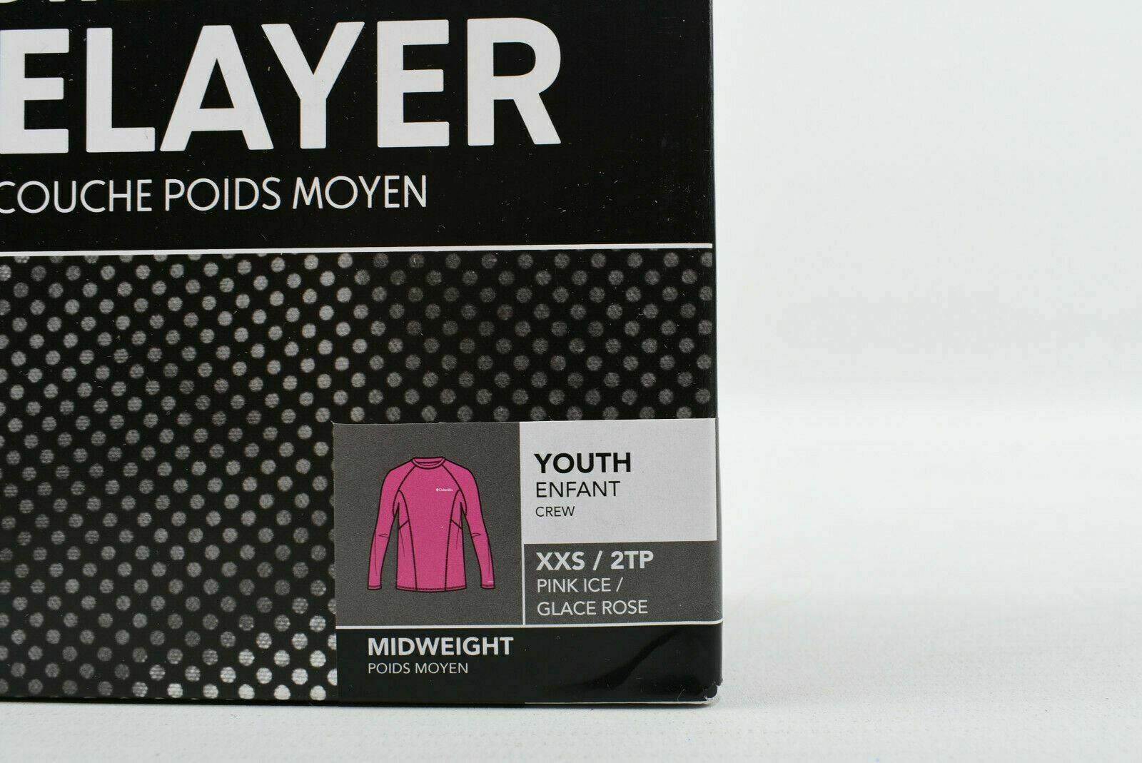 Columbia Kid's Midweight Crew 2 Baselayer Sweatshirt Colour : Pink Ice XXS Youth