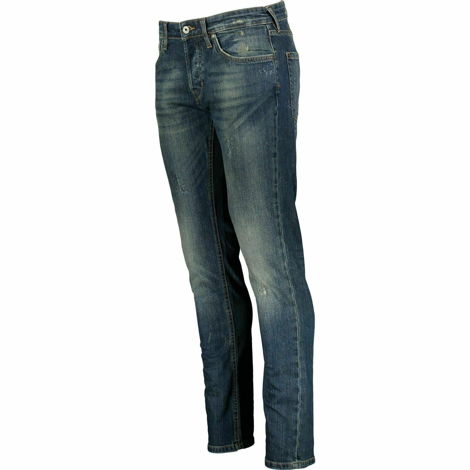 JUST CAVALLI Men's Blue Distressed Slim Denim Jeans, size W28