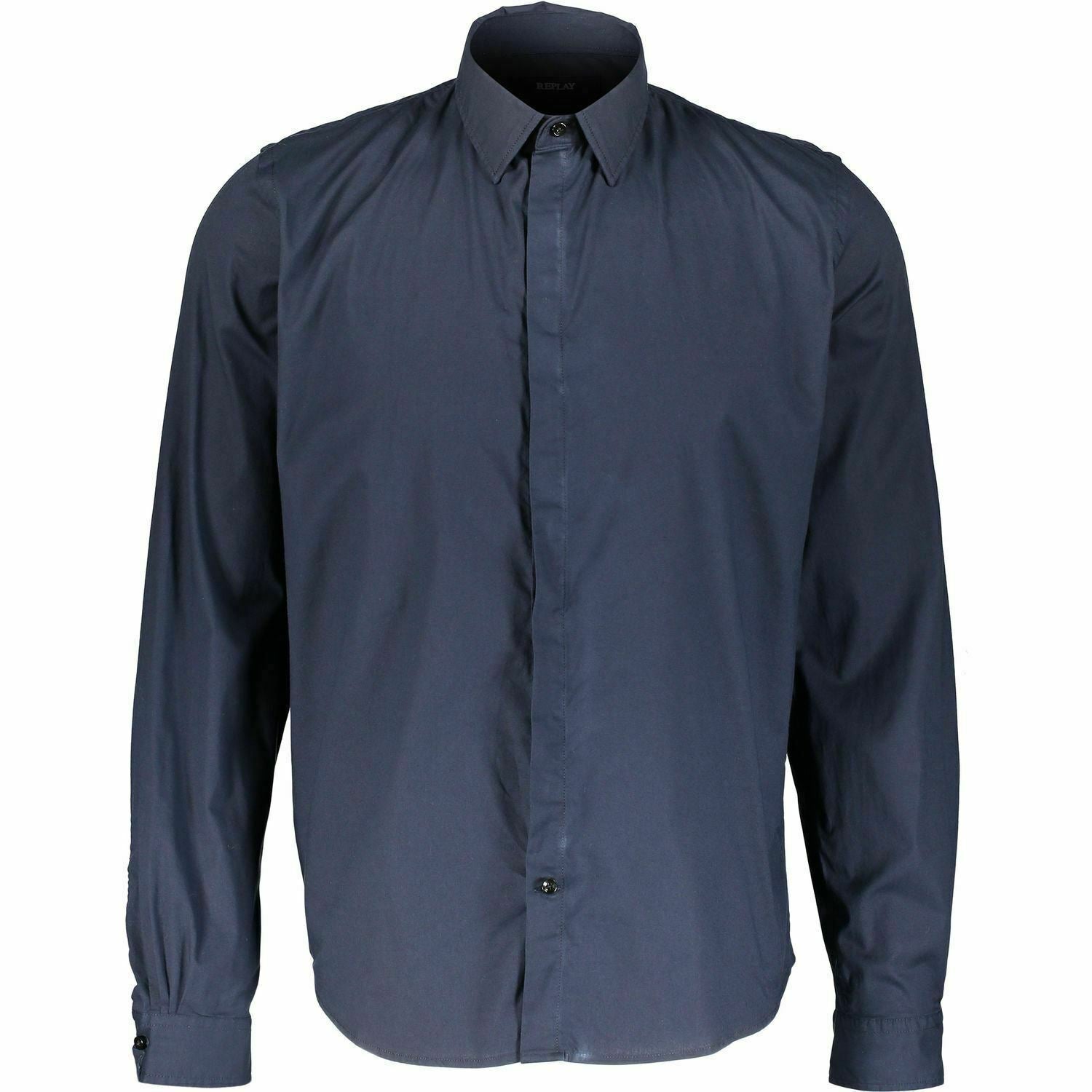 REPLAY Men's Navy Blue Cotton Long Sleeve Shirt size M & size L
