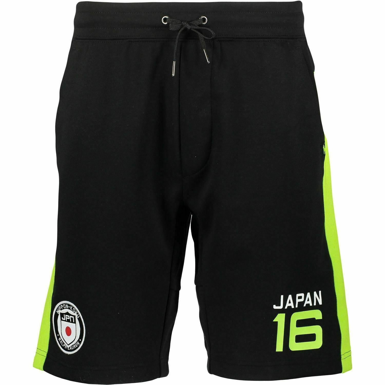 POLO RALPH LAUREN Men's Black & Lime Shorts W30