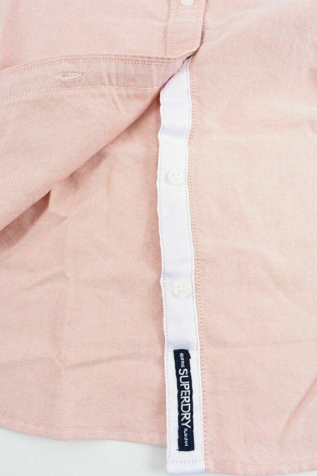 SUPERDRY Women's OXFORD Shirt, Chambray Pink, size S/UK 10