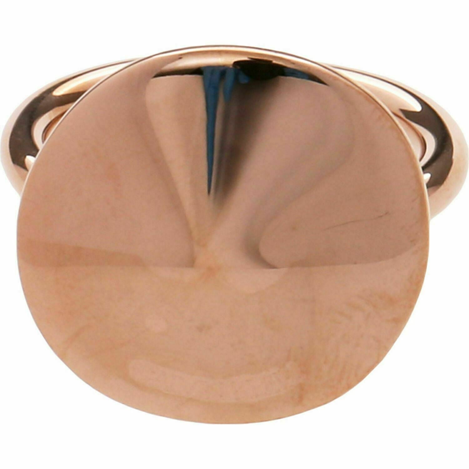 Calvin Klein Jewellery Women's Rose Gold Tone Disk Ring size L, RRP £75