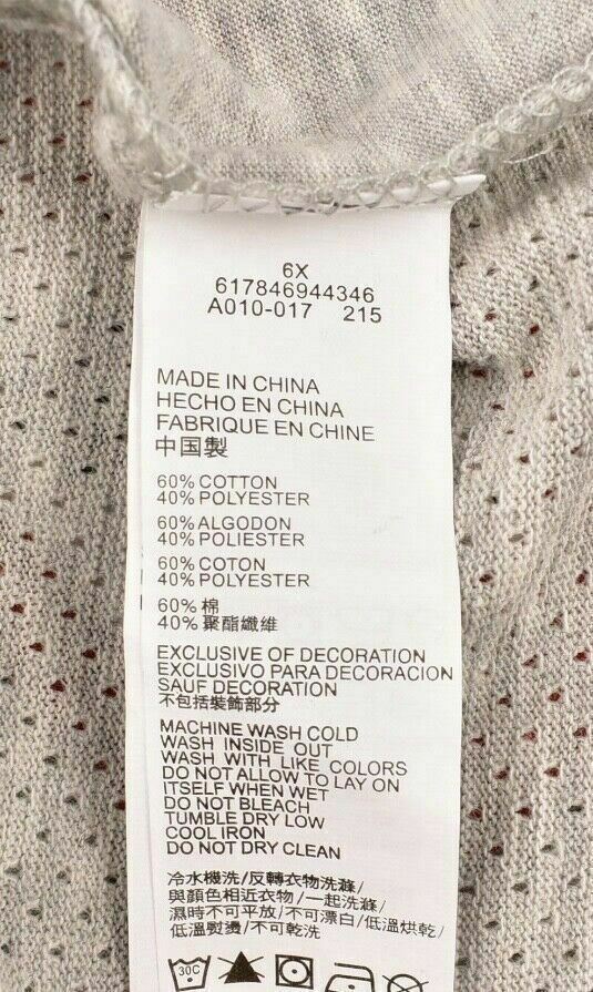 NIKE Girls' Kids' Activewear Cropped Top, Grey, sizes 5 y /6 y /7 years