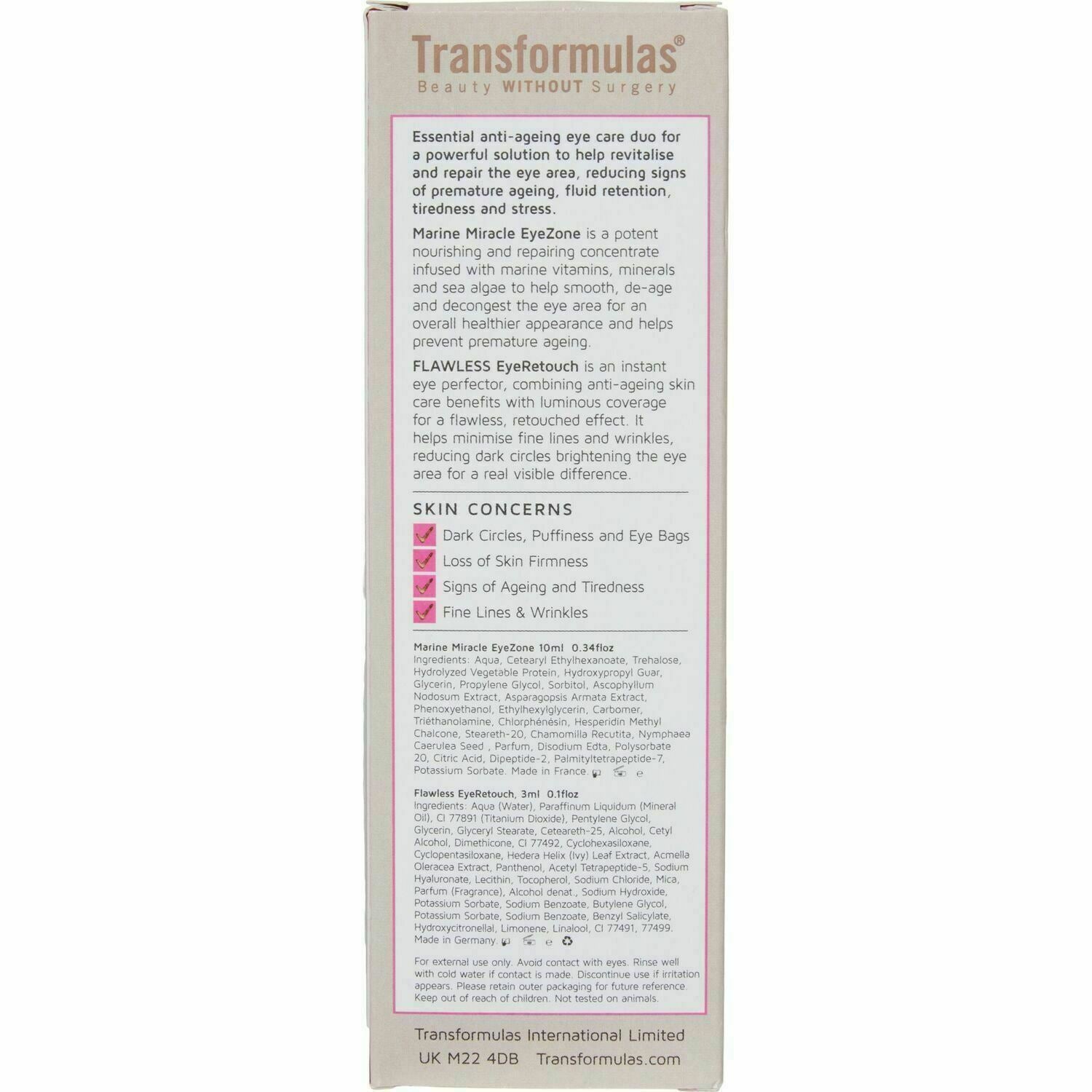 TRANSFORMULAS Age Defying Eye Rescue Set Mirror & 2 Creams, RRP £56