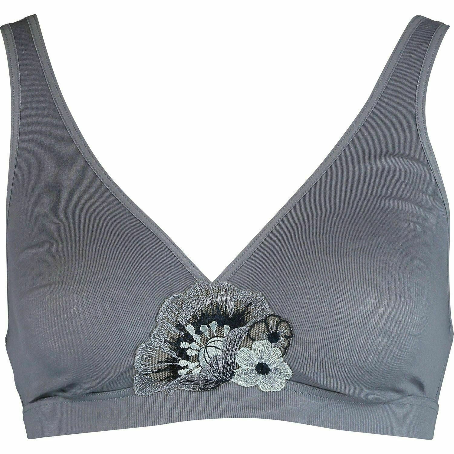HANRO Women's JANA Soft Cup Jersey Bra, Pale Blue, size S / UK 10 to UK 12