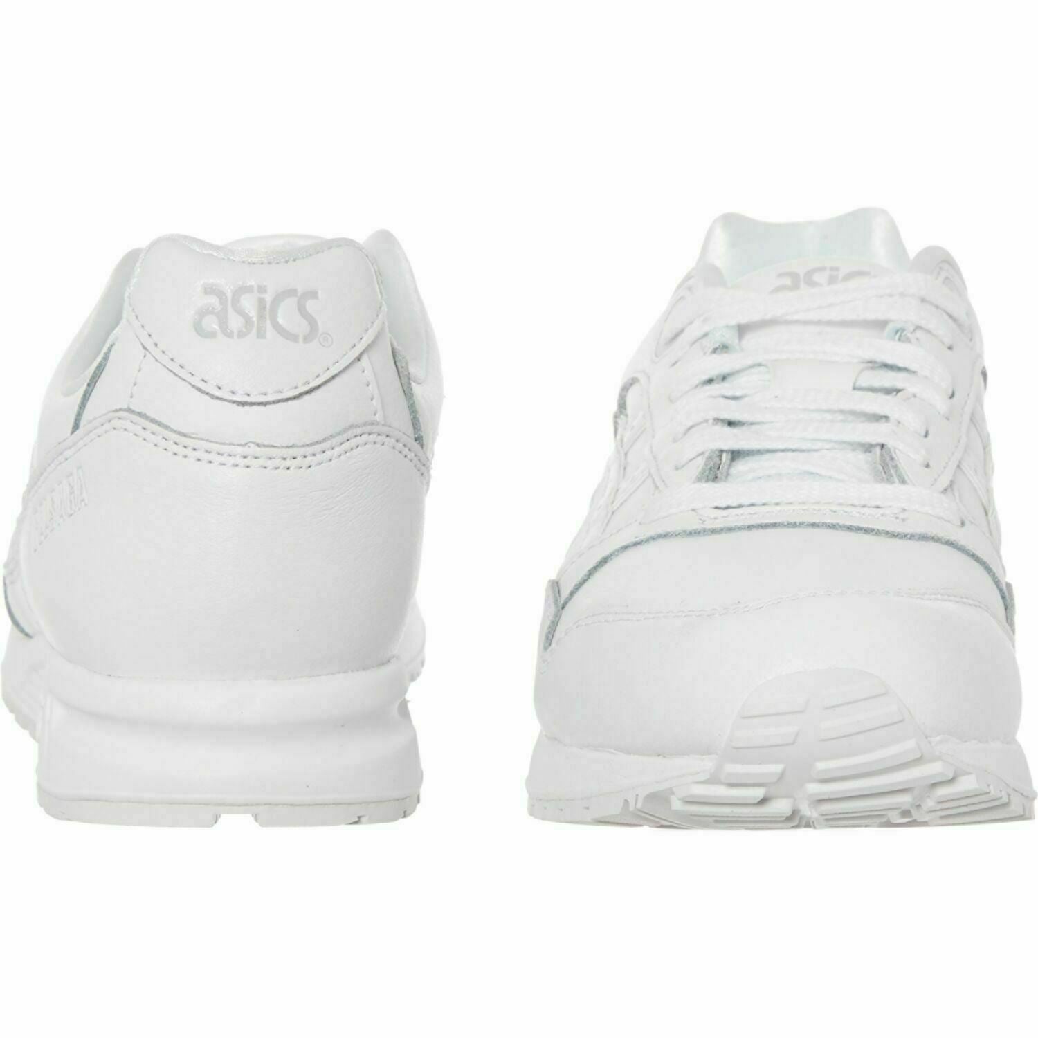 ASICS TIGER Womenâs GELSAGA White Leather Trainers Size UK 4