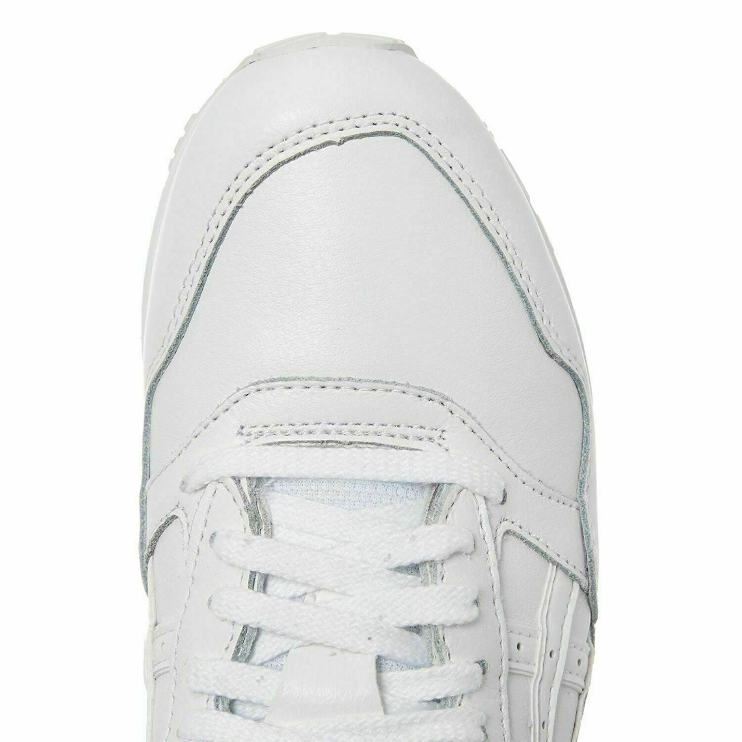 ASICS TIGER Womenâs GELSAGA White Leather Trainers Size UK 4