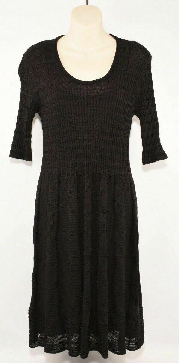 MISSONI Women's Black Knit Skater Dress, sizes UK 10 / IT 42