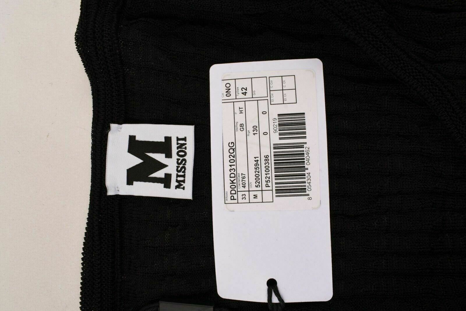 MISSONI Women's Black Knit Skater Dress, sizes UK 10 / IT 42