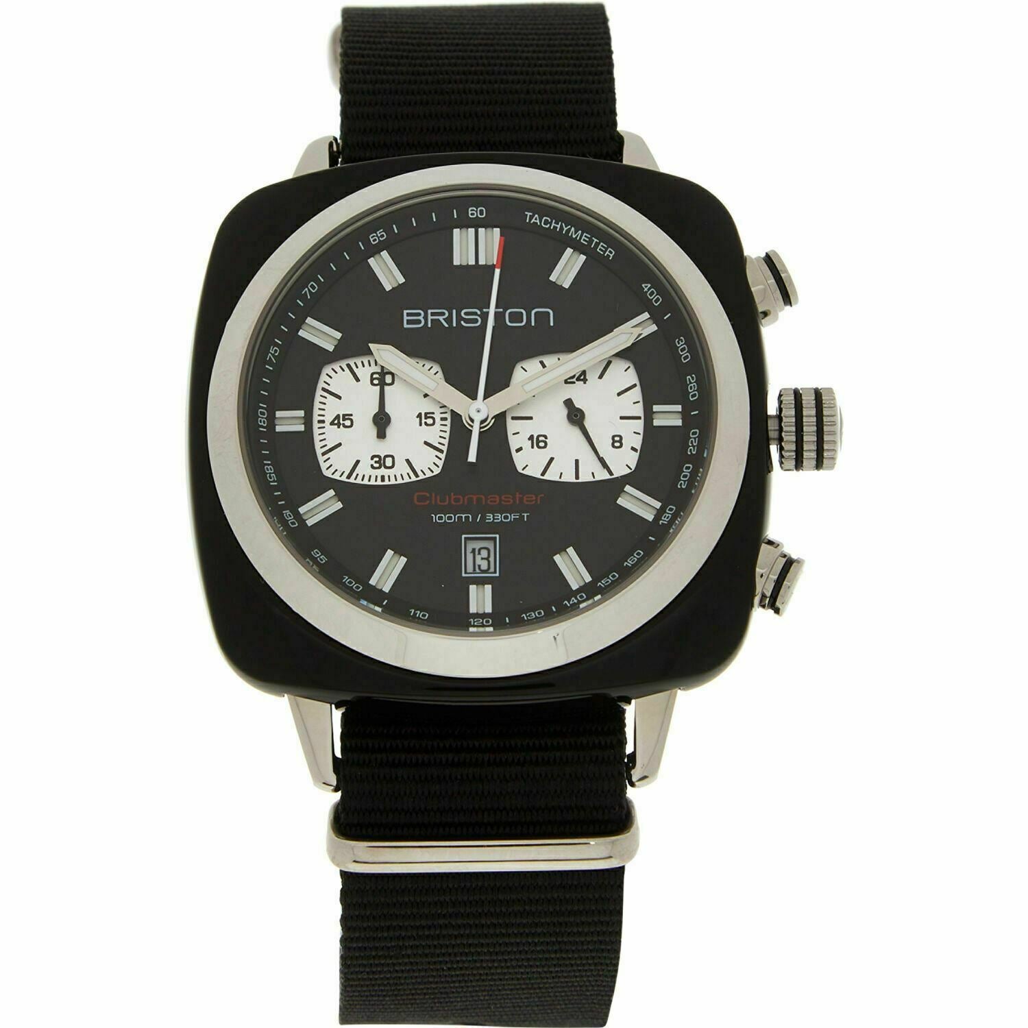 BRISTON Men's CLUBMASTER Sport Chronograph Wristwatch 17142.SA.BS.1.NB