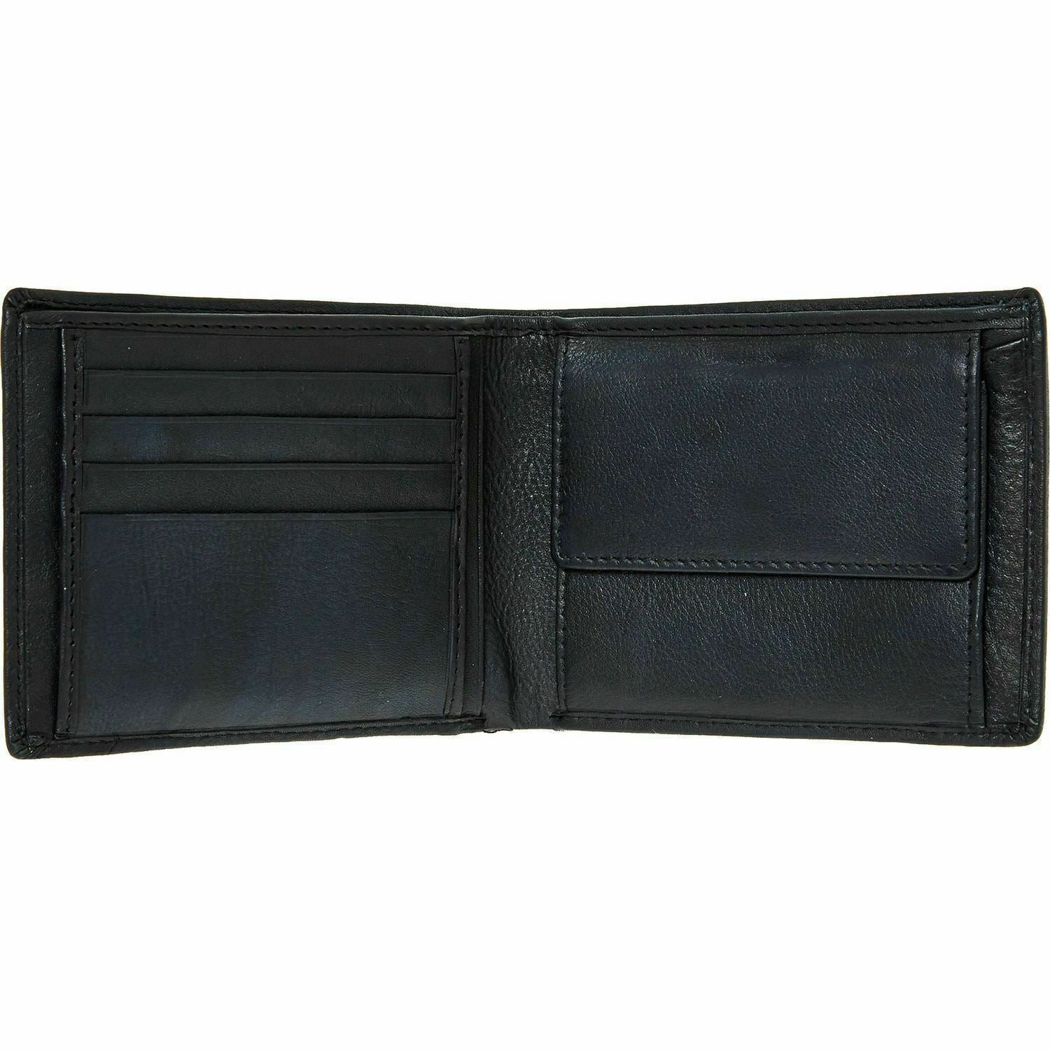 MAITRE Black Genuine Leather Bi-Fold Men's Wallet rrp £33