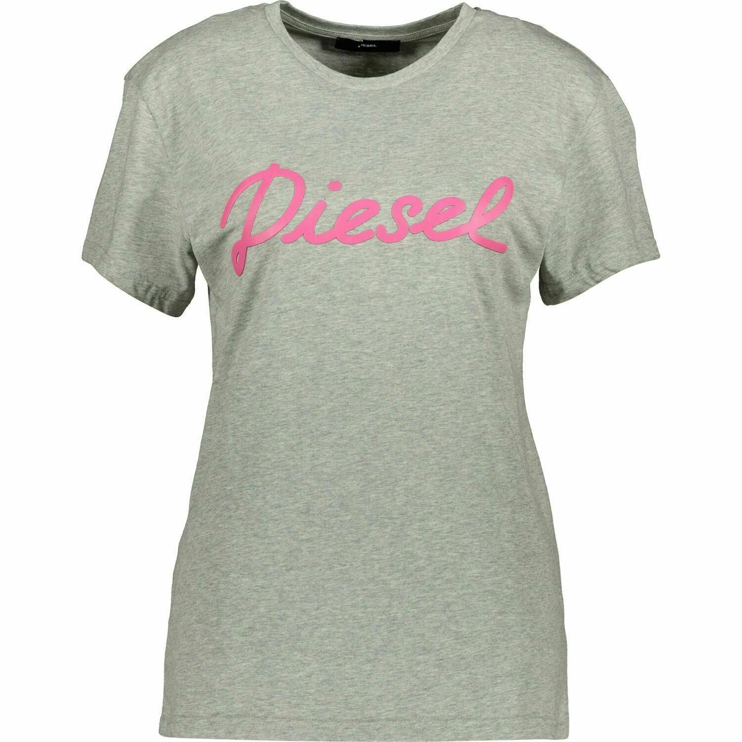 Genuine Diesel Womens Grey & Pink Sully T-Shirt Size Medium