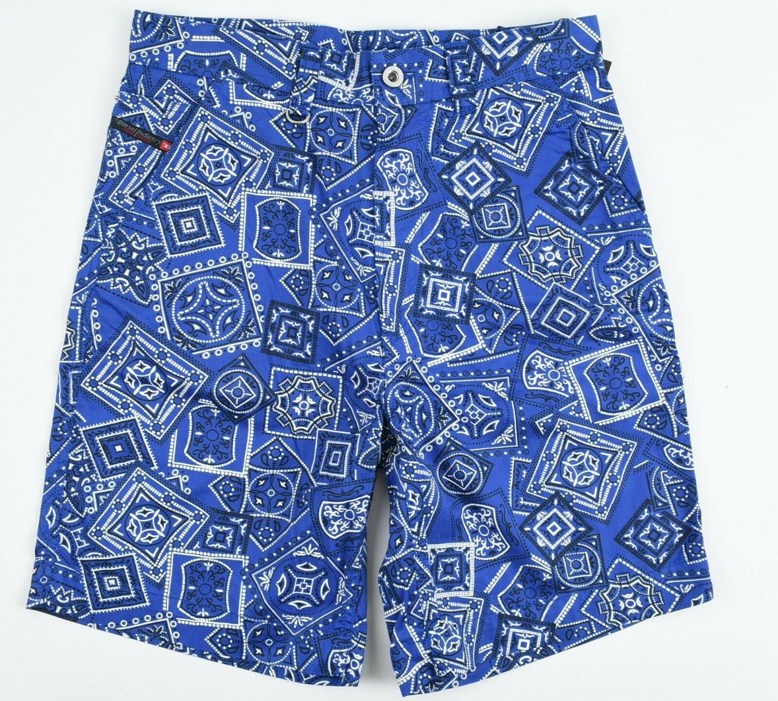 DIESEL Men's FRANK Shorts, Blue/Printed, size W28