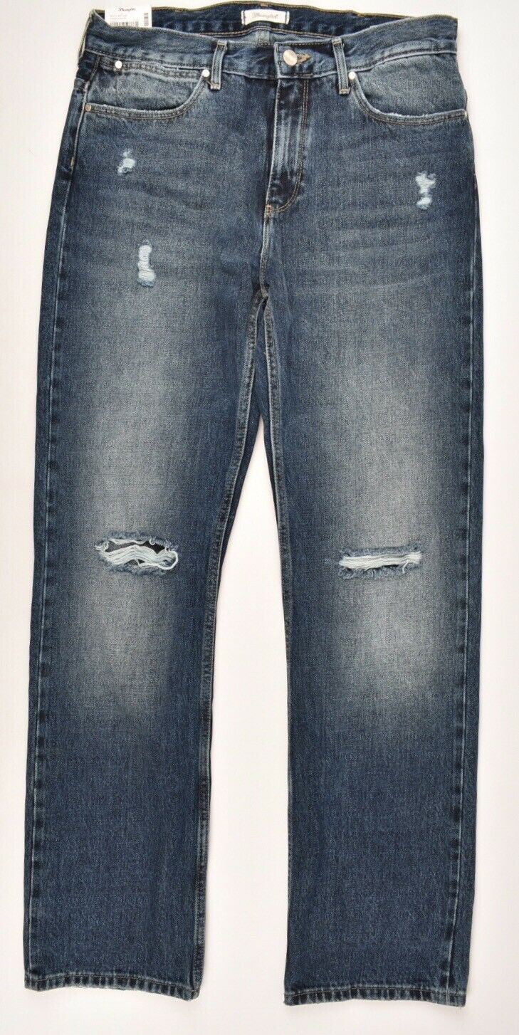 WRANGLER Mens' PAPA CRAZY Retro Straight Distressed Jeans, sizes W29 W30