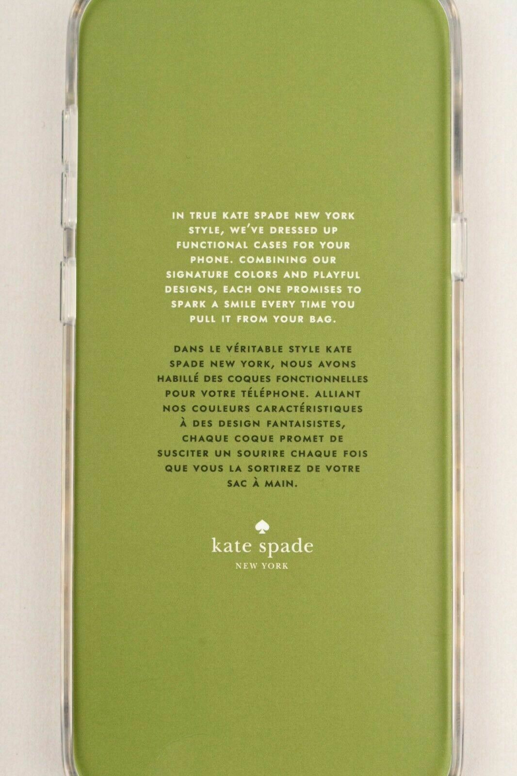 KATE SPADE Samsung Galaxy S8+ Protective Hardshell Case Cover, Clear/Dotted