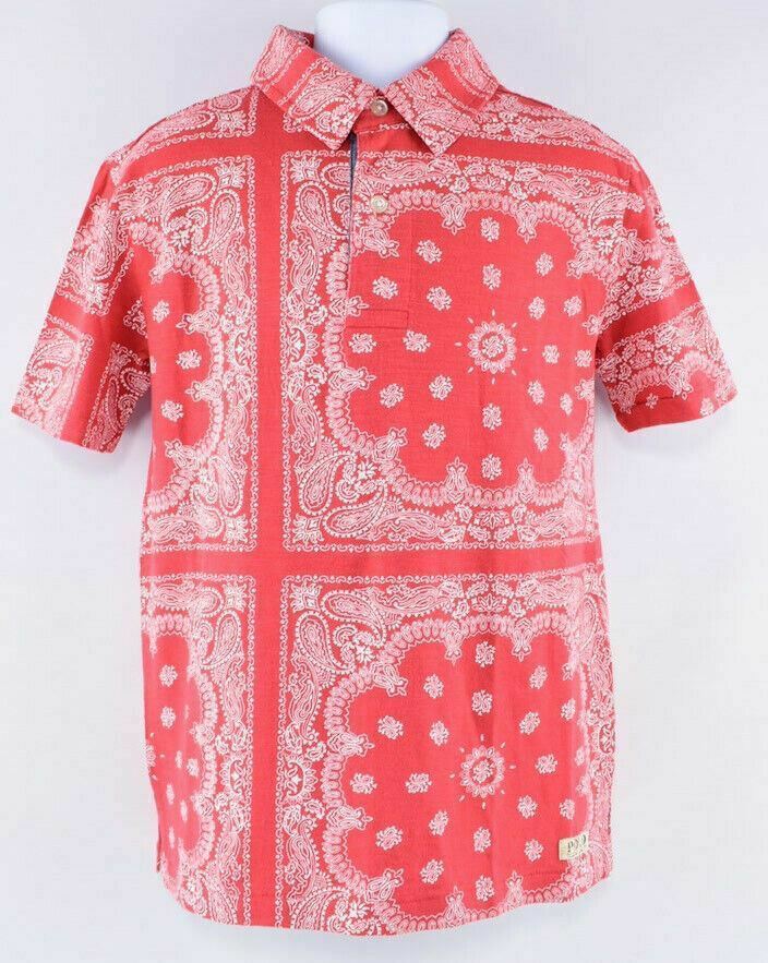 POLO RALPH LAUREN Boys' Kids' Polo Shirt, Red/Patterned, size 8 years