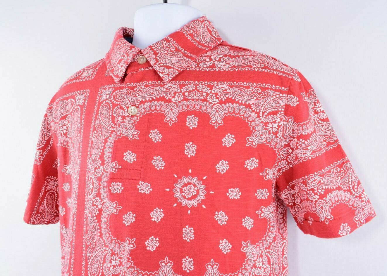 POLO RALPH LAUREN Boys' Kids' Polo Shirt, Red/Patterned, size 8 years