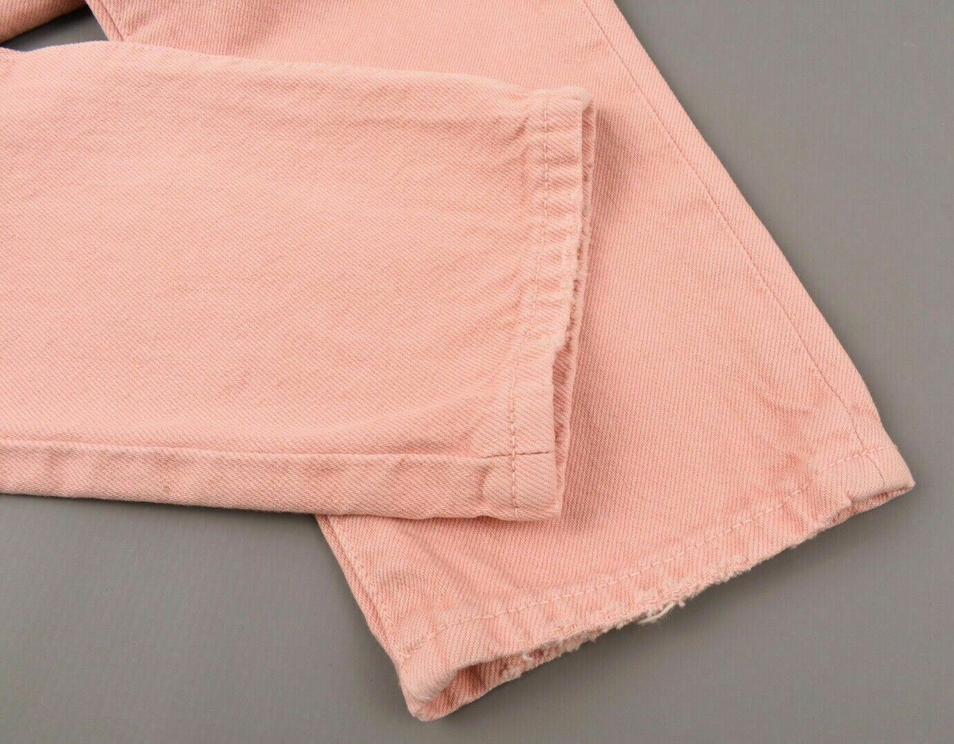 ALICE & OLIVIA Women's High Rise Girlfriend Slim Non-stretch Jeans Pink, W25 W26