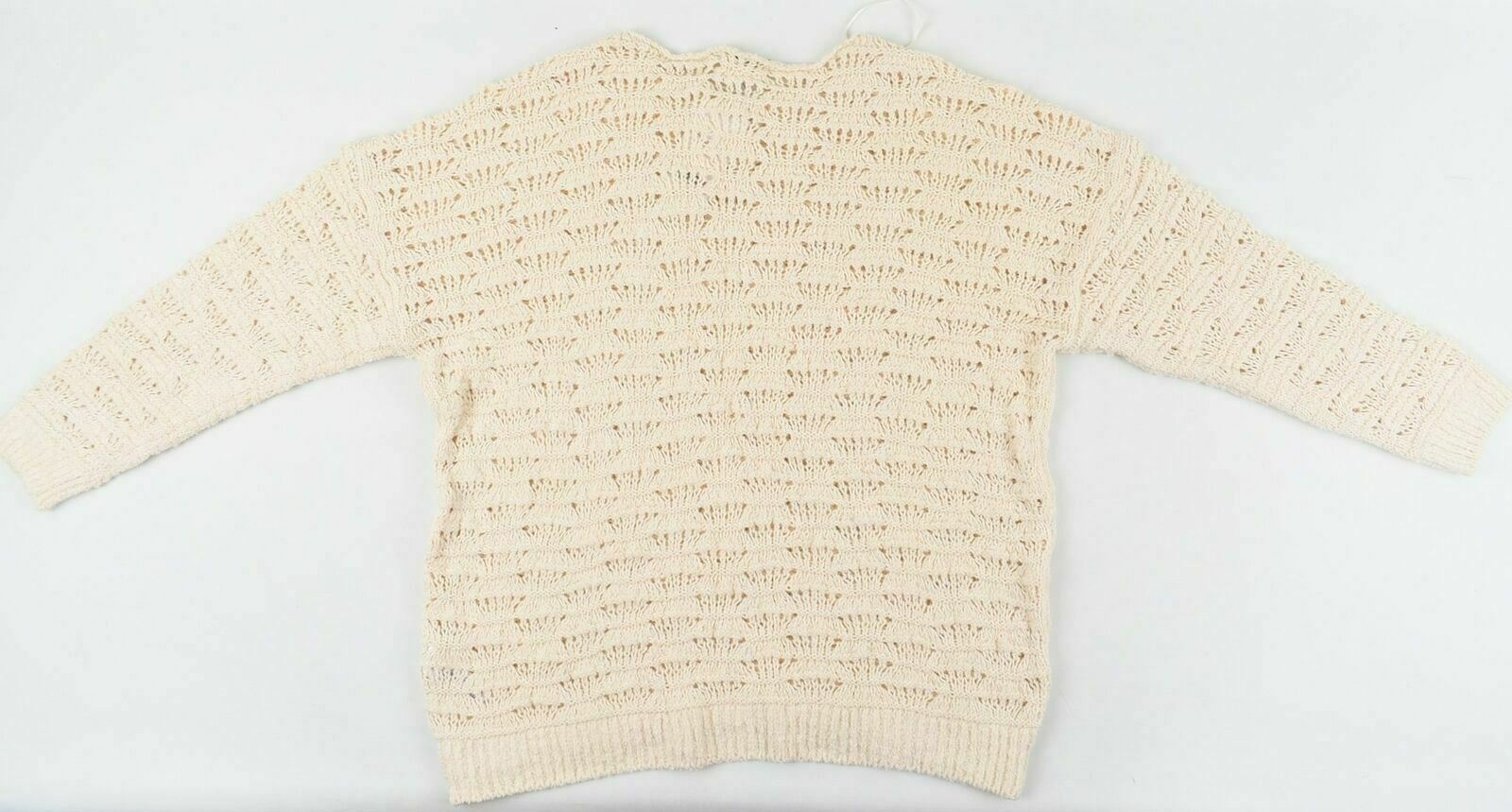 NEXT Women's Cream Knitted Pullover Jumper- Size L