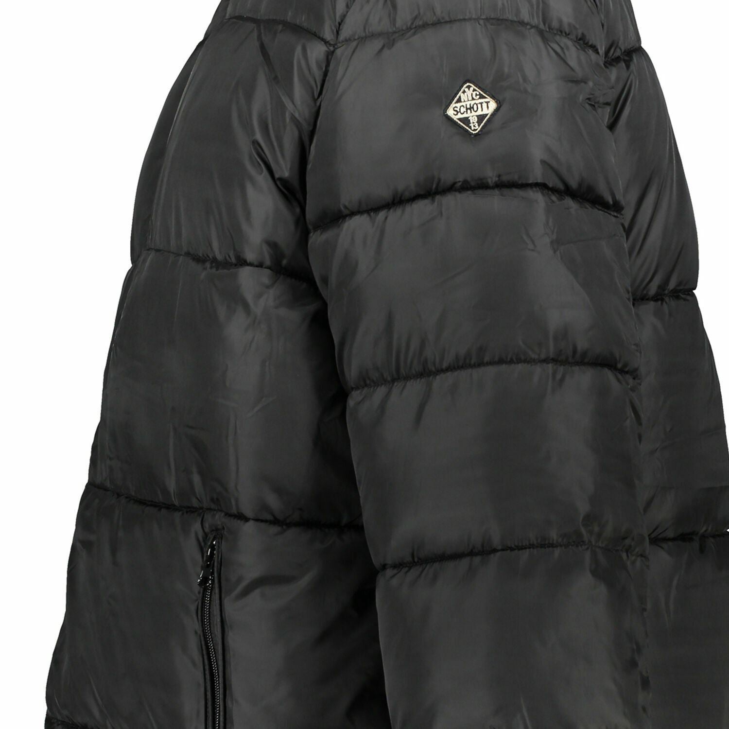 SCHOTT Men's COSMOS 2 Puffer Jacket, Black, size S RRP £150