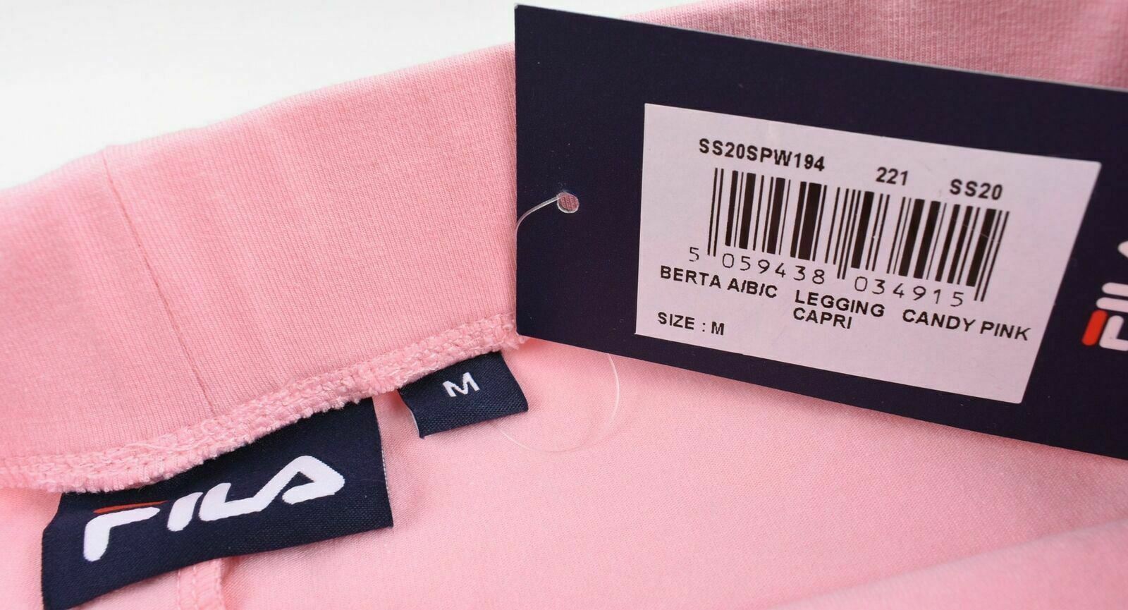 FILA Women's Candy Pink Capri Leggings- Size M