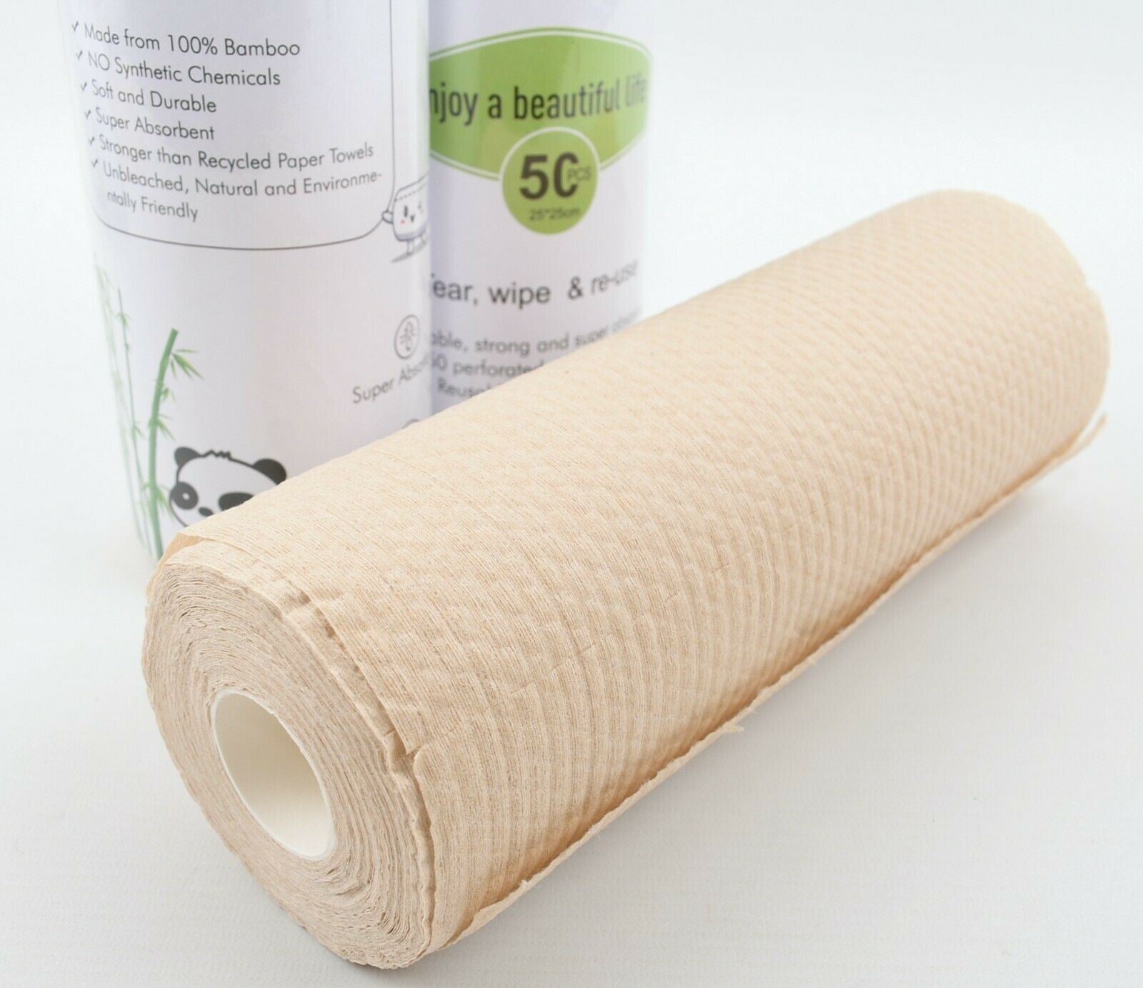 3 x 50 sheet Roll * Eco-friendly Reusable BAMBOO KITCHEN TOWELS
