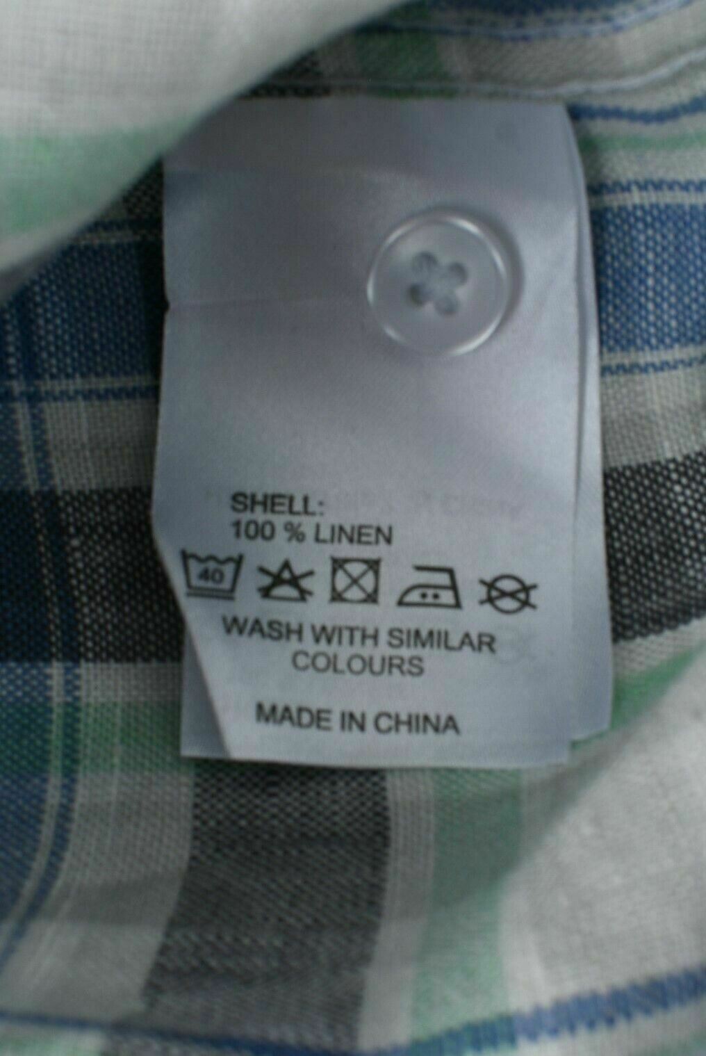 RACING GREEN Men's Checked Pattern Short Sleeve Shirt Size S