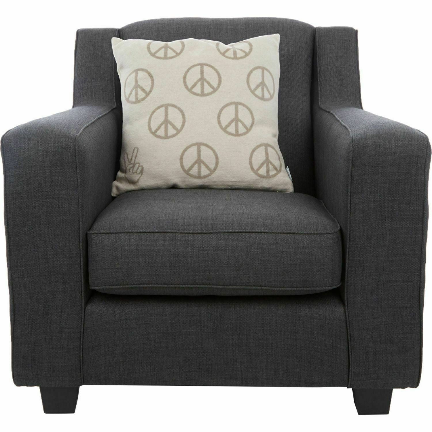 PAD Taupe Peace Emblem Duck Feather Cushion 45x45cm - Buy 1 or 2