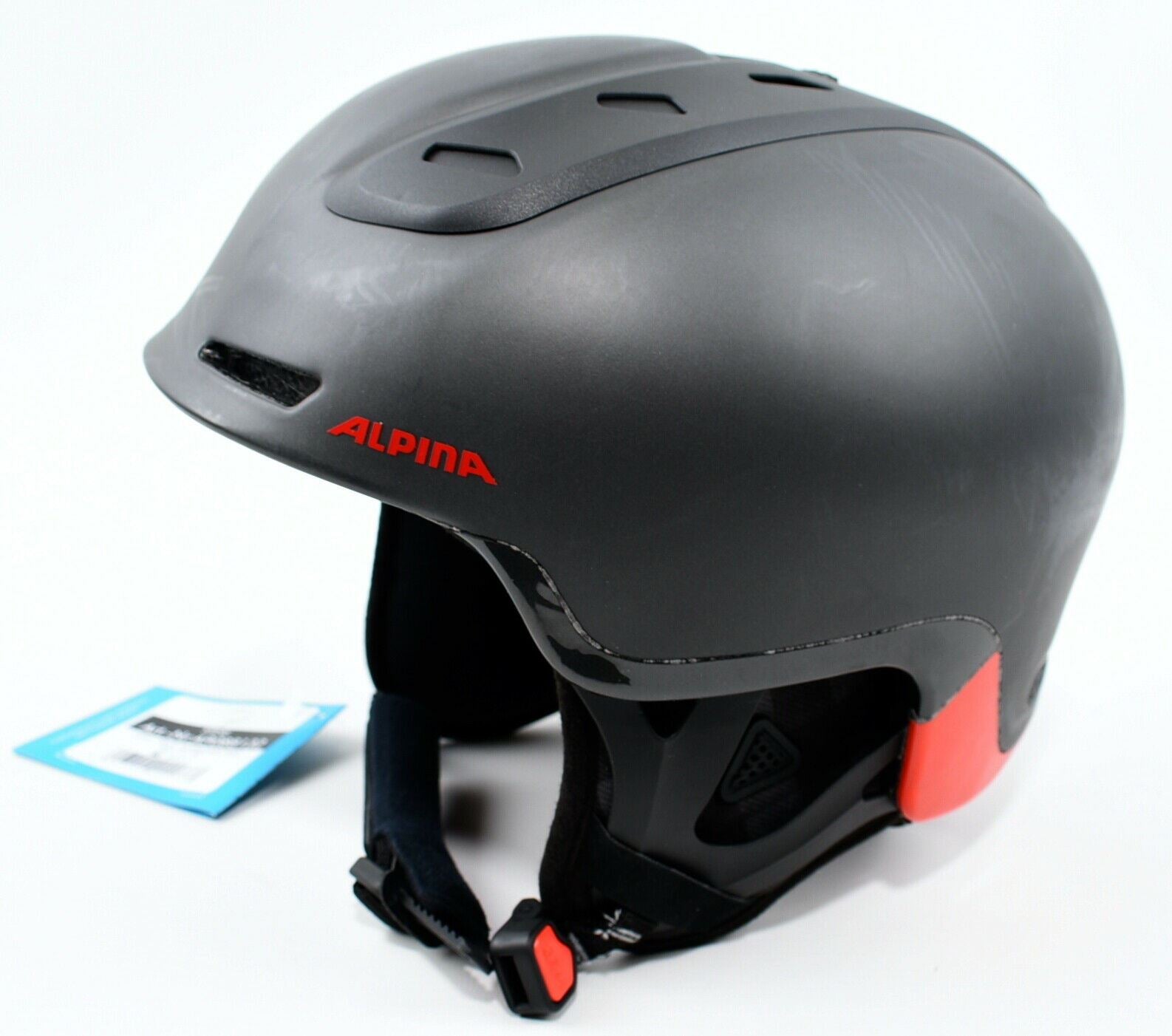 ALPINA Spine 400g Women's Men's Ski Helmet, Black-Lumberjack Matt, size 52-56cm