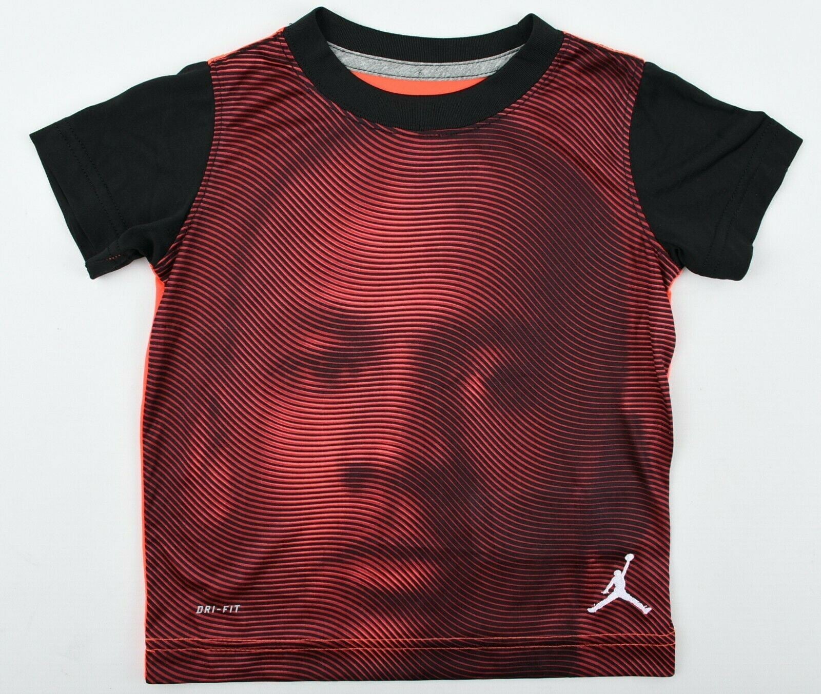 NIKE JORDAN Boys' Kids' Red/Black Dri-Fit T-shirt, Top, size 1-2 years