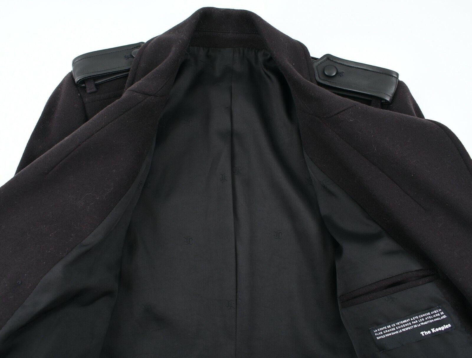 THE KOOPLES Women's Wool & Cashmere Coat, Black, size FR 42 / UK 14